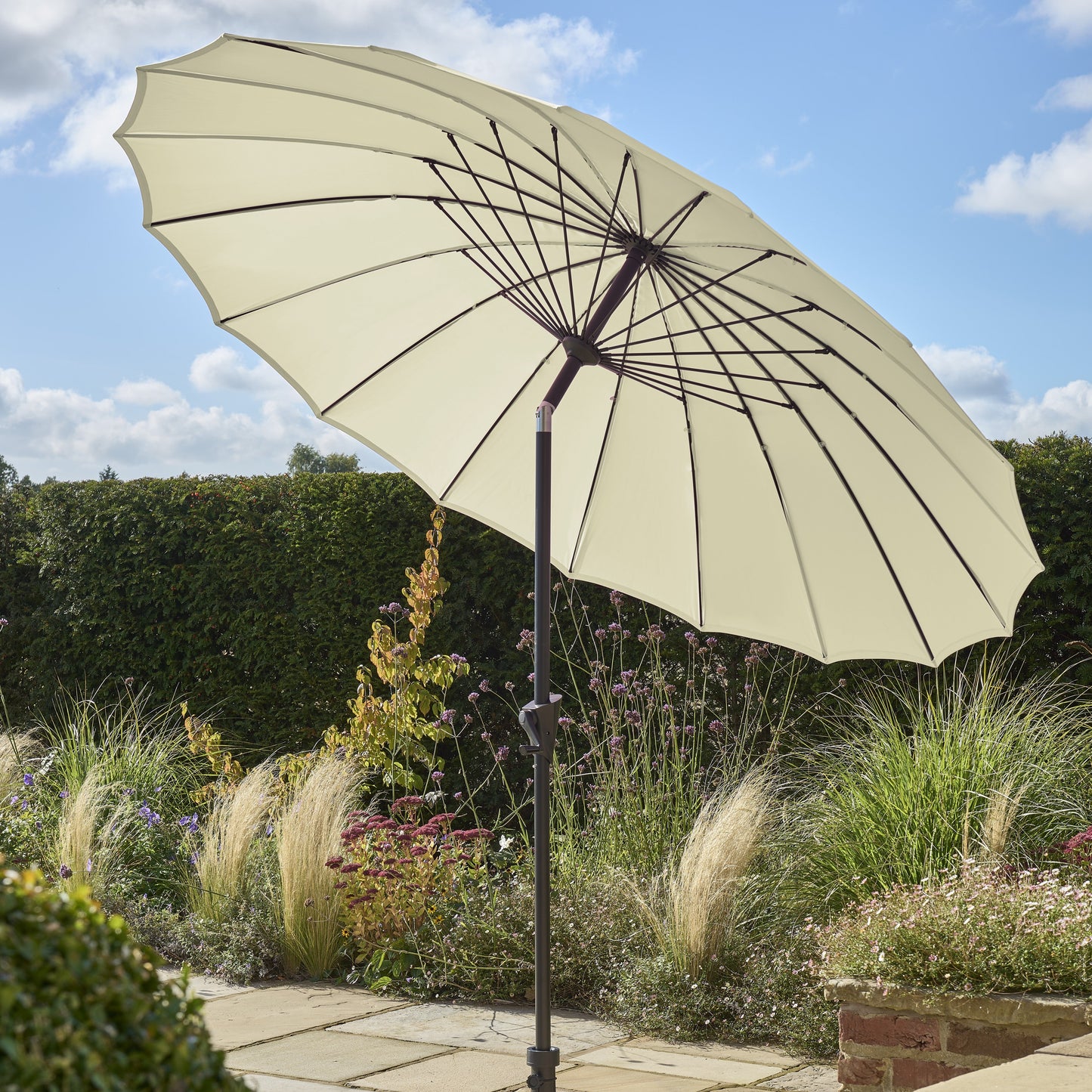 Norfolk Leisure Royce Geisha Parasol - Clara Shade Sails - Norfolk Leisure - Taupe -
