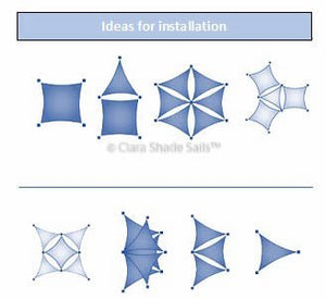 Combine multiple Clara Shade Sails - Clara Shade Sails