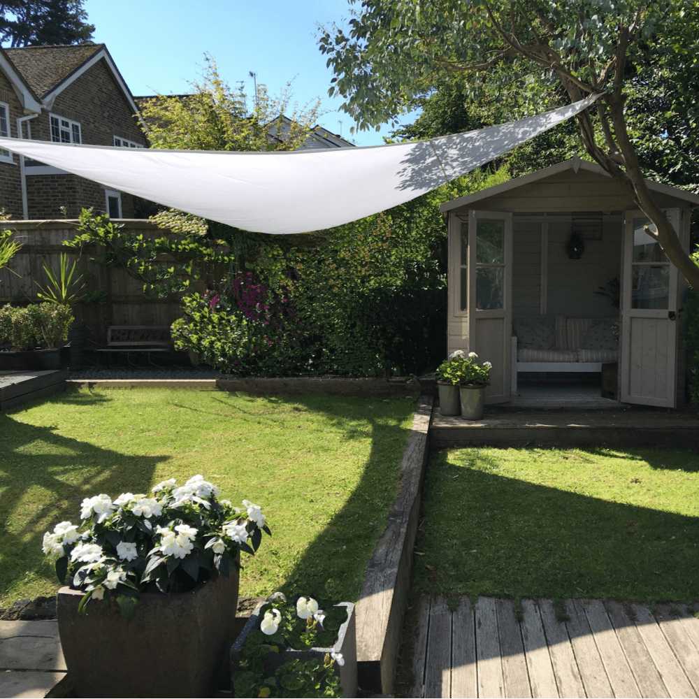 Equilateral Triangle 4m - Clara Sun Shade Sail White Waterproof Patio Garden Sun Canopy Awning - Clara Shade Sails - Clara Shade Sails - 