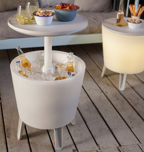 Keter Cool Bar with Lights - Garden Cool Box Table - Clara Shade Sails - Keter - 