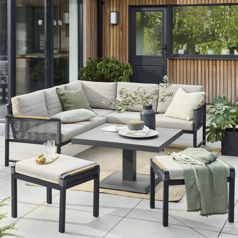 Norfolk Leisure Bellmount Mini Corner Garden Seating Set - Clara Shade Sails - Norfolk Leisure -