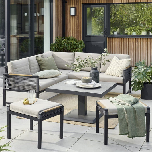 Norfolk Leisure Bellmount Mini Corner Garden Seating Set - Clara Shade Sails - Norfolk Leisure -