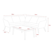 Norfolk Leisure Chedworth Corner Garden Sofa and Table - Grey - Clara Shade Sails - Norfolk Leisure - 