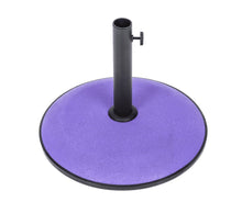 Norfolk Leisure Colourful Parasol Umbrella Stand Base - Solid Concrete 15kg - Fuchsia, Aqua, Lime, Purple - Clara Shade Sails - Norfolk Leisure - Purple - 