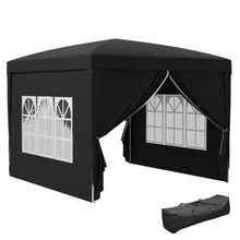 Outsunny 3m x 3m Pop Up Gazebo - Black, Grey, White, Blue, Green or Brown - Clara Shade Sails - Outsunny - Black - 