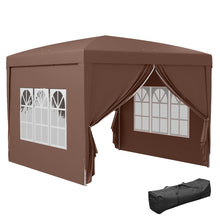 Outsunny 3m x 3m Pop Up Gazebo - Black, Grey, White, Blue, Green or Brown - Clara Shade Sails - Outsunny - Brown - 