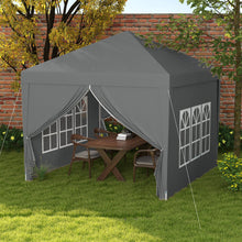 Outsunny 3m x 3m Pop Up Gazebo - Black, Grey, White, Blue, Green or Brown - Clara Shade Sails - Outsunny - Grey - 