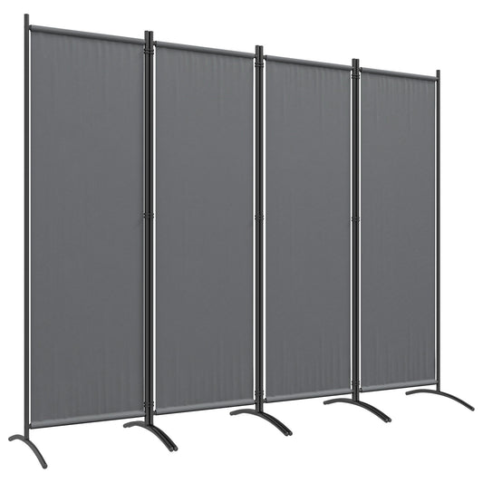 Outsunny 4 Panel Folding Outdoor Privacy Screen - Dark Grey - Clara Shade Sails - Outsunny - 