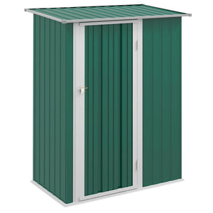 Outsunny 5ft x 3ft Metal Garden Shed - Dark Grey, Green or Brown - Clara Shade Sails - Outsunny - Emerald Green - 