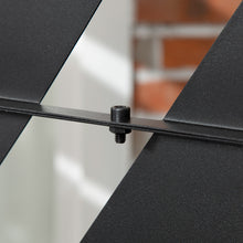 Outsunny Decorative Black Metal Garden Privacy Screen, Banana Leaf - Clara Shade Sails - Outsunny - 