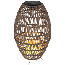 Outsunny Rattan Solar Outdoor Lamp, Brown or Grey - Clara Shade Sails - Outsunny - Brown - 