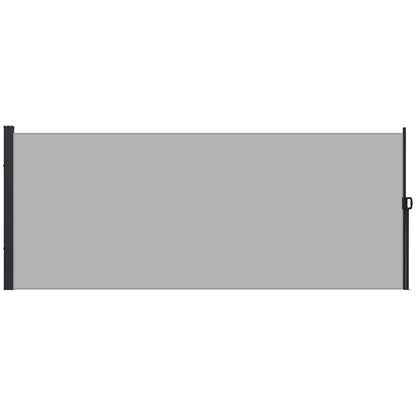 Outsunny Retractable Side Awning Privacy Screen, Black, Dark Grey or Light Grey - 4m x 1.8m - Clara Shade Sails - Outsunny - Light Grey - 