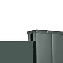 Outsunny Retractable Side Awning Privacy Screen, Cream or Grey - 3m x 2m - Clara Shade Sails - Outsunny - Grey - 