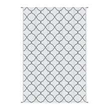 Outsunny Reversible Outdoor Garden Rug (182cm x 274cm) – Black & White or Grey & White - Clara Shade Sails - Outsunny - Grey & White - 