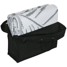 Outsunny Reversible Outdoor Garden Rug – Grey & White Leaf (182 x 274cm) - Clara Shade Sails - Outsunny - 