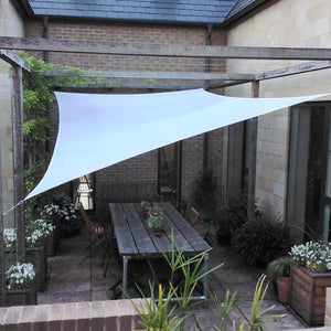 Rectangle 3m x 5m - Clara Sun Shade Sail White Waterproof Canopy Awning Gazebo for Patio Garden - Clara Shade Sails - Clara Shade Sails - 