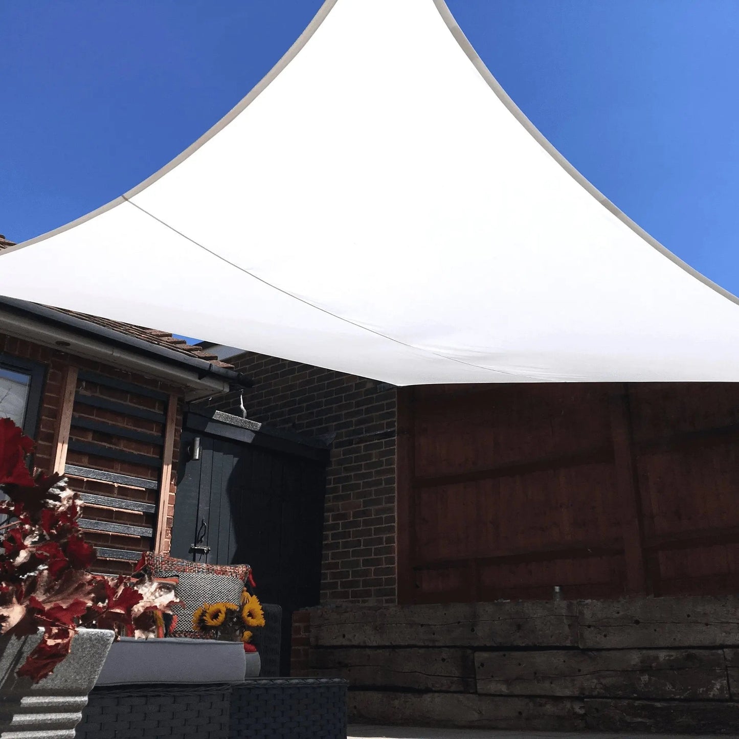 Rectangle 3m x 5m - Clara Sun Shade Sail White Waterproof Canopy Awning Gazebo for Patio Garden - Clara Shade Sails - Clara Shade Sails - 