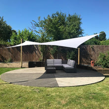 Rectangle 4m x 6m - Clara Sun Shade Sail White Waterproof Patio Garden Canopy Awning - Clara Shade Sails - Clara Shade Sails - 