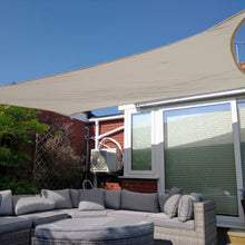 Rectangle Beige - Sun Shade Sail - Water Resistant UV Garden Canopy Awning 2m x 3m, 2m x 4m, 3m x 4m, 3m x 5m, 4m x 5m, 4m x 6m - Clara Shade Sails - Clara Shade Sails - 2m x 3m - -