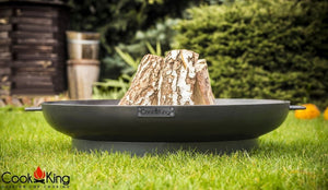 Dubai Fire Bowl Pit - Cook King Garden and Outdoor Patio Entertaining Portable Metal Round 80cm Cook King