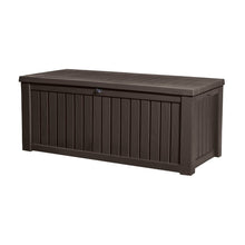 Keter - Rockwood Storage Box Wood Effect 570L Anthracite, Brown Keter