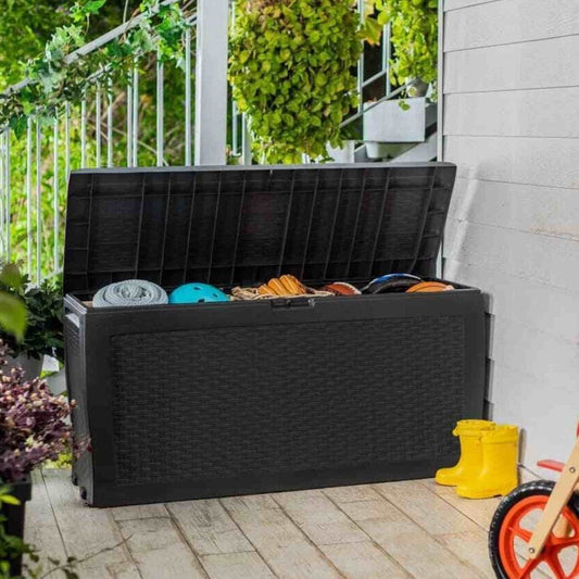 Keter - Samoa Grey Garden Storage Box 270L Keter