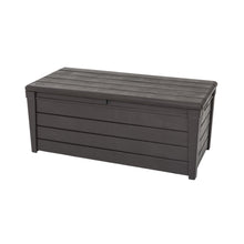 Keter Saxon Garden Storage Box - Brown Wood Effect - 454L Keter