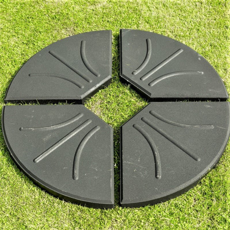 Norfolk Leisure Concrete Four Part Parasol Umbrella  Cantilever Base for Patio Garden - 80KG Norfolk Leisure