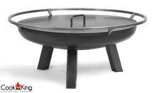 Porto Fire Bowl Pit - Cook King Garden and Outdoor Patio Entertaining Portable Metal Round 60cm 80cm 100cm Cook King