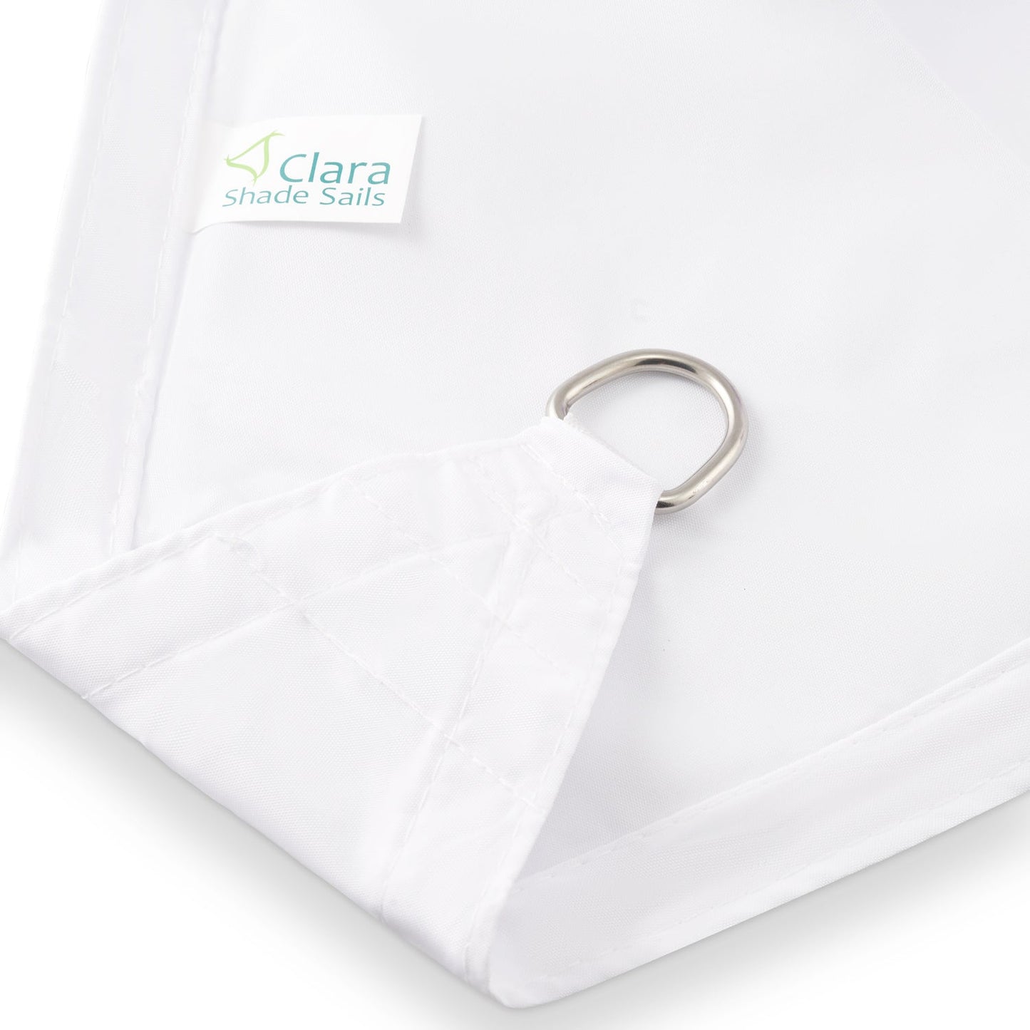 Rectangle 4m x 6m - Clara Sun Shade Sail White Waterproof Patio Garden Canopy Awning Clara Shade Sails