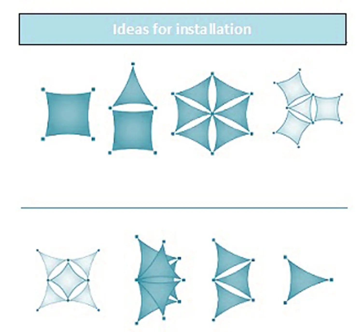 Square 3m - Clara Sun Shade Sail White Waterproof UV Patio Garden Canopy Awning Clara Shade Sails